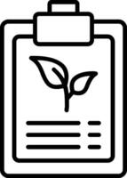 ambiental programa línea icono vector