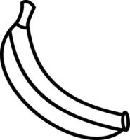 Banana Line Icon vector