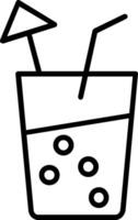 Soft Drink Line Icon vector