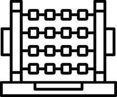 Abacus Line Icon vector