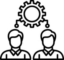 Workforce Line Icon vector