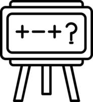 Theory Line Icon vector