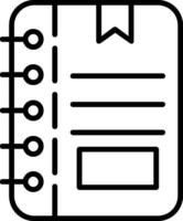 Note Line Icon vector