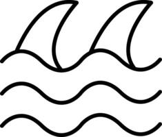 Wave Line Icon vector