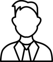 Man Line Icon vector