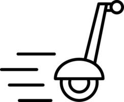 Segway Line Icon vector