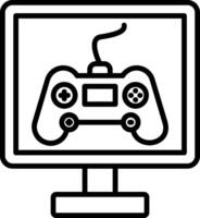 Gaming Line Icon vector