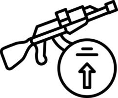 Weapon Line Icon vector