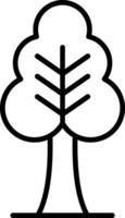 Tree Line Icon vector