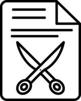 Document Line Icon vector