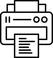 Printing Line Icon vector