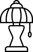 Lamp Line Icon vector