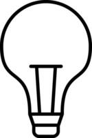 Light Bulb Line Icon vector