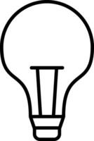 Light Bulb Line Icon vector