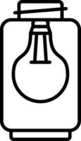 Lamp Line Icon vector