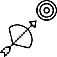 Archery Line Icon vector