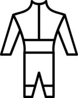 Wetsuit Line Icon vector