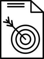 Target Line Icon vector