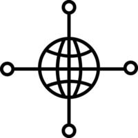 Networking Line Icon vector