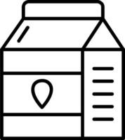 Milk Line Icon vector