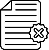 File Line Icon vector