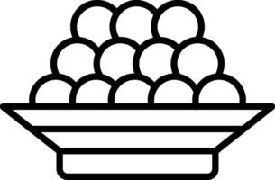 Caviar Line Icon vector