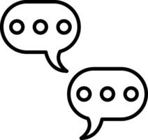 Chat Line Icon vector