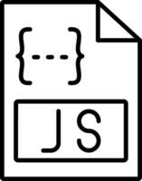 Js Line Icon vector