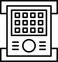 Field Controller Line Icon vector