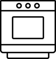 Oven Line Icon vector