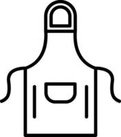 Apron Line Icon vector