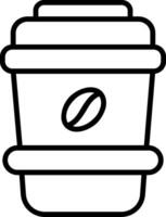 Latte Line Icon vector