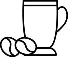 Latte Line Icon vector