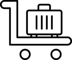 Trolley Line Icon vector