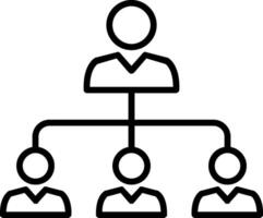 Team Line Icon vector