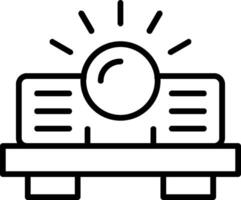 Projector Line Icon vector