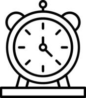 Alarm Clock Line Icon vector