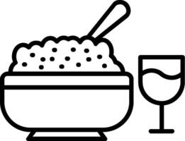 Iftar Line Icon vector