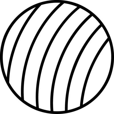 Exercise Ball Line Icon