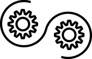 Devops Line Icon vector