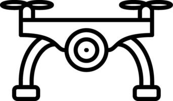 Camera Drone Line Icon vector