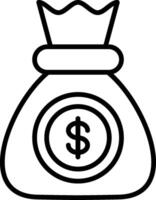 Money Line Icon vector