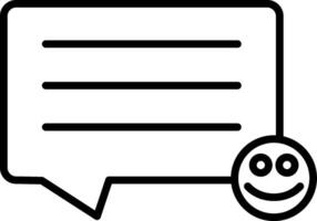 Comments Line Icon vector