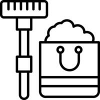 Cleaning Line Icon vector