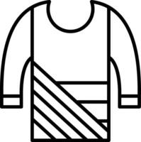 Sweater Line Icon vector