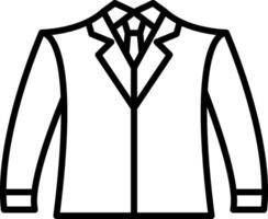 Suit Line Icon vector