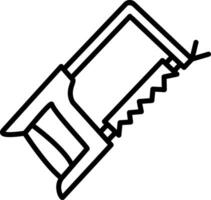 Hacksaw Line Icon vector