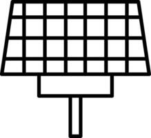icono de línea de panel vector