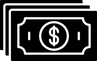 Cash Glyph Icon vector