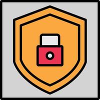 App Security Line Filled Icon vector